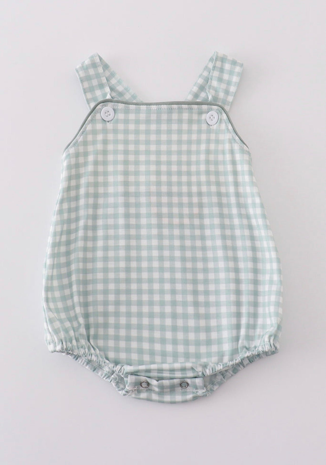 Green boy gingham bubble