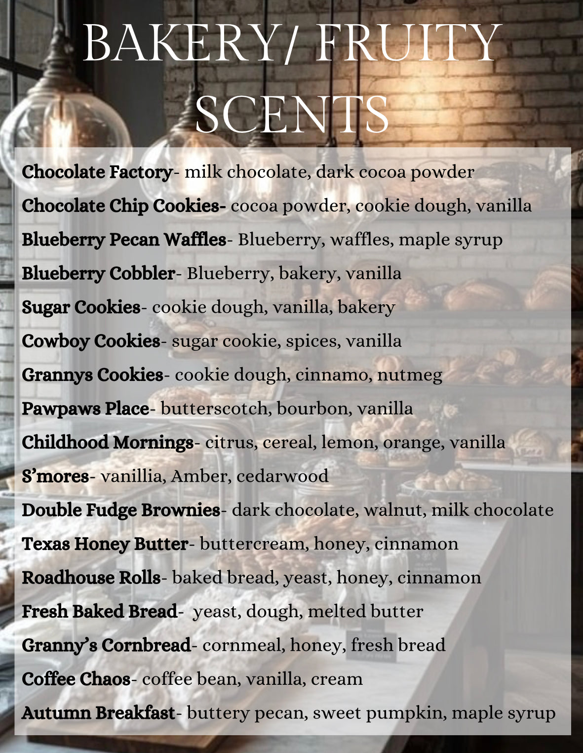 4 oz Room & Linen Spray bakery scents