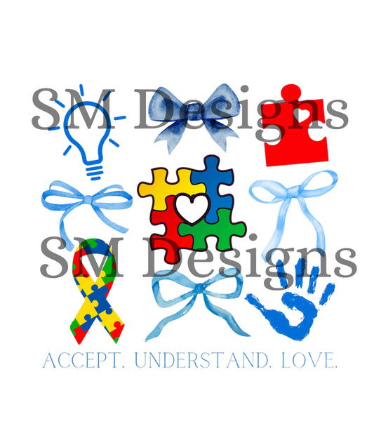 Autism awareness digital design